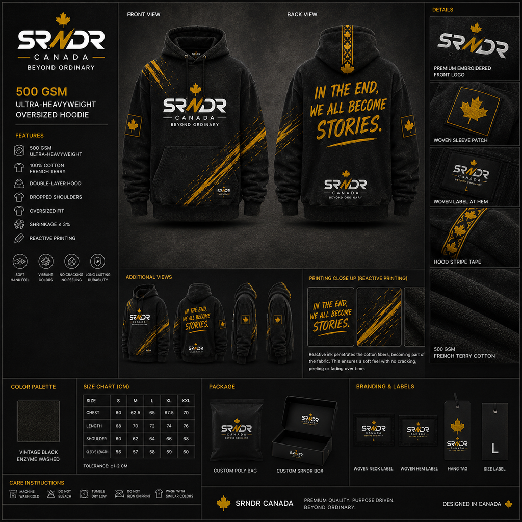 SRNDR CANADA Oversized Hoodie